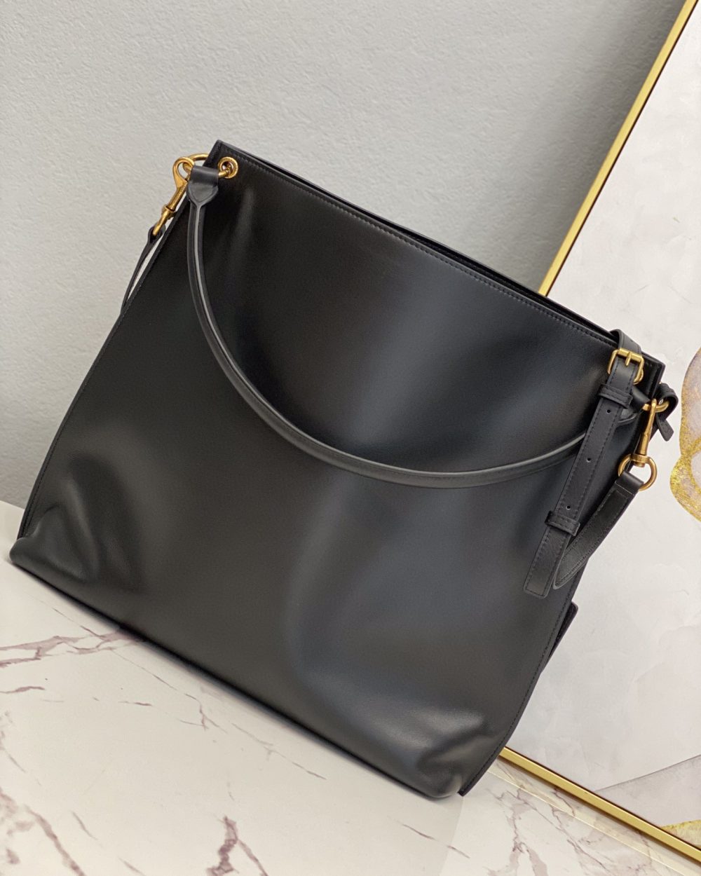 [REP 1:1] Saint Laurent Shopping N/S In Supple Black For Women 13.7in/35cm YSL 600306CSV0J1000