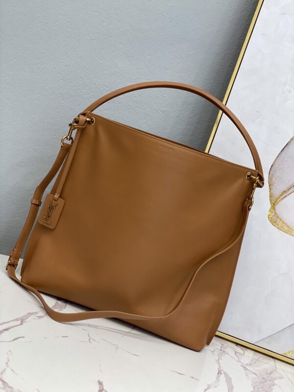 [REP 1:1] Saint Laurent Shopping N/S In Supple Brown For Women 13.7in/35cm YSL