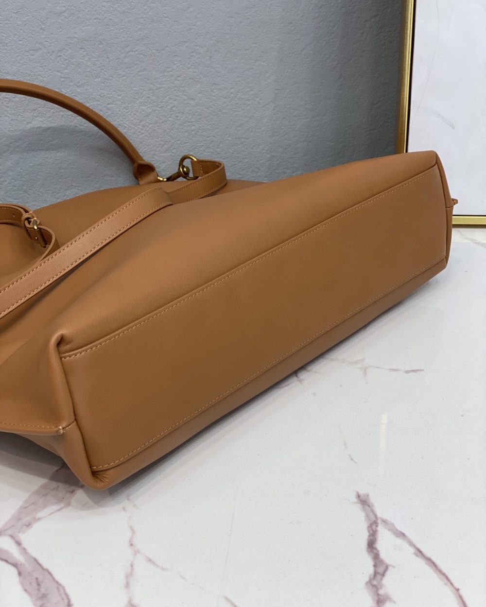 [REP 1:1] Saint Laurent Shopping N/S In Supple Brown For Women 13.7in/35cm YSL