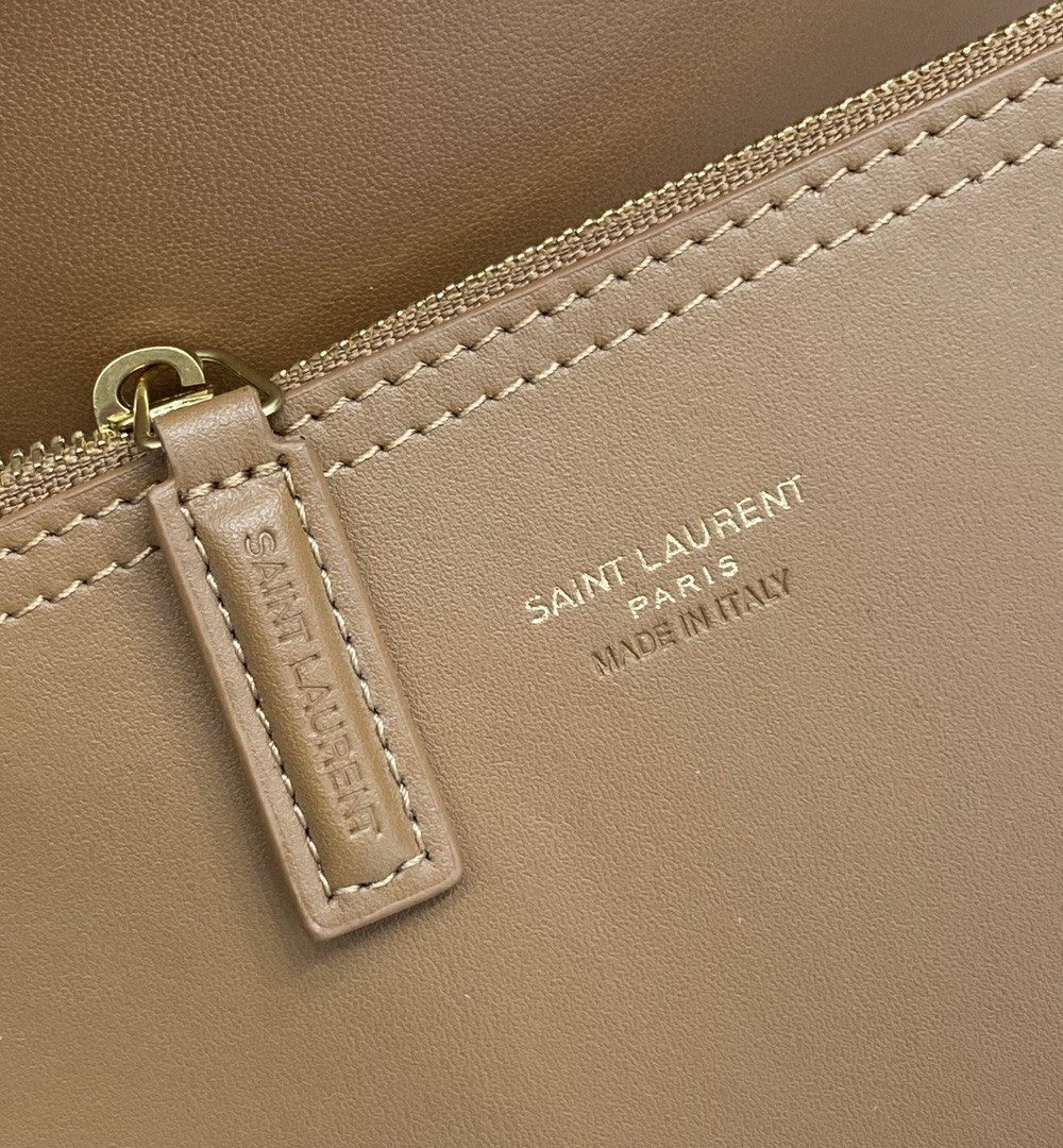 [REP 1:1] Saint Laurent Shopping N/S In Supple Brown For Women 13.7in/35cm YSL