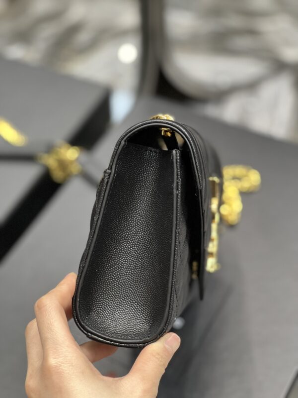 [REP 1:1] Saint Laurent Small Bag Black In Mix Matelasse For Women 8.2in/21cm YSL 600195BOW911000