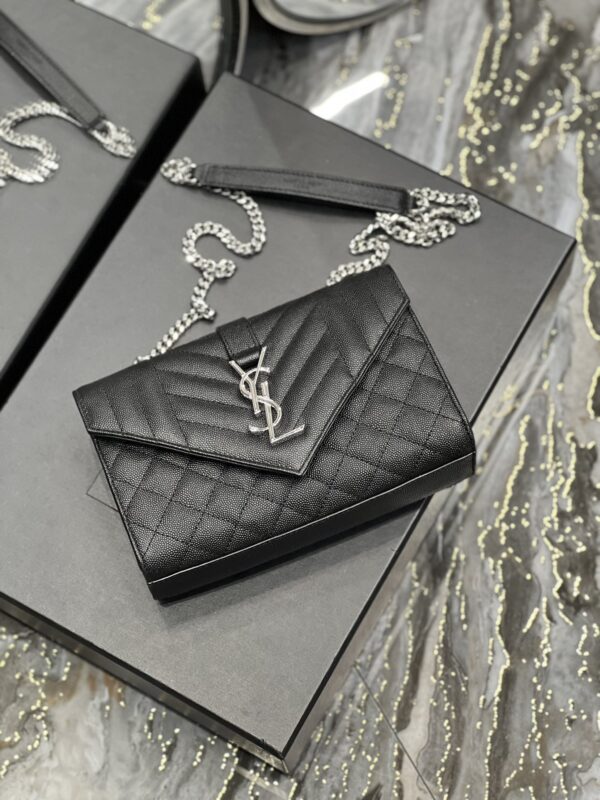 [REP 1:1] Saint Laurent Small Bag Black In Mix Matelasse For Women 8.2in/21cm YSL 600195BOW921000