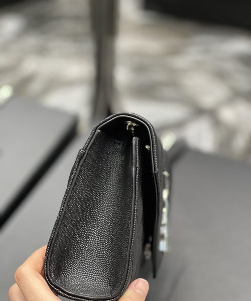[REP 1:1] Saint Laurent Small Bag Black In Mix Matelasse For Women 8.2in/21cm YSL 600195BOW921000