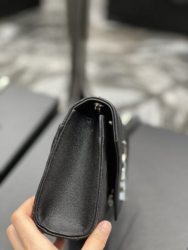 [REP 1:1] Saint Laurent Small Bag Black In Mix Matelasse For Women 8.2in/21cm YSL 600195BOW921000
