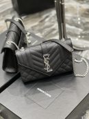 [REP 1:1] Saint Laurent Small Bag Black In Mix Matelasse For Women 8.2in/21cm YSL 600195BOW921000