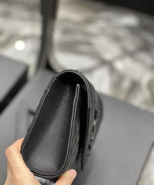 [REP 1:1] Saint Laurent Small Bag Black In Mix Matelasse For Women 8.2in/21cm YSL 600195BOW981000