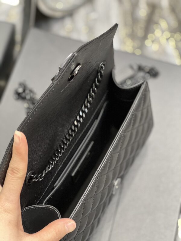 [REP 1:1] Saint Laurent Small Bag Black In Mix Matelasse For Women 8.2in/21cm YSL 600195BOW981000