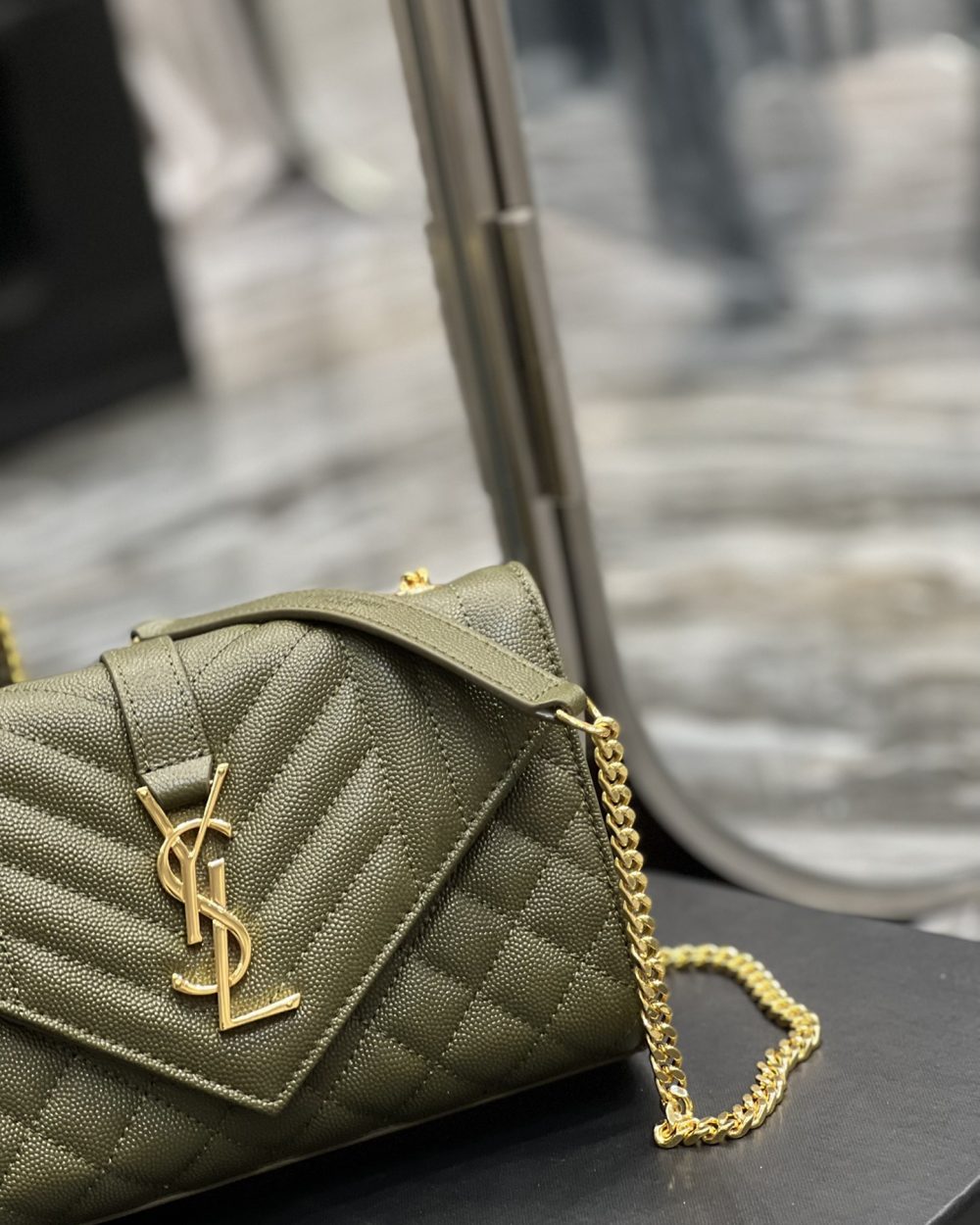 [REP 1:1] Saint Laurent Small Bag In Mix Matelasse For Women 8.2in/21cm YSL