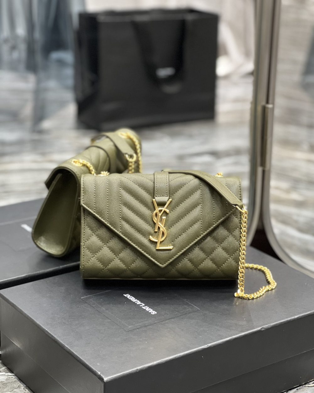 [REP 1:1] Saint Laurent Small Bag In Mix Matelasse For Women 8.2in/21cm YSL