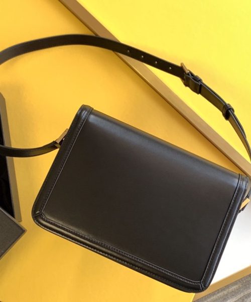 [REP 1:1] Saint Laurent Solferino Medium Satchel Bag In Box Black With Gold Hardware For Women 9in/23cm YSL 6343050SX0W1000