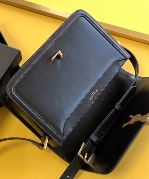 [REP 1:1] Saint Laurent Solferino Medium Satchel Bag In Box Black With Gold Hardware For Women 9in/23cm YSL 6343050SX0W1000