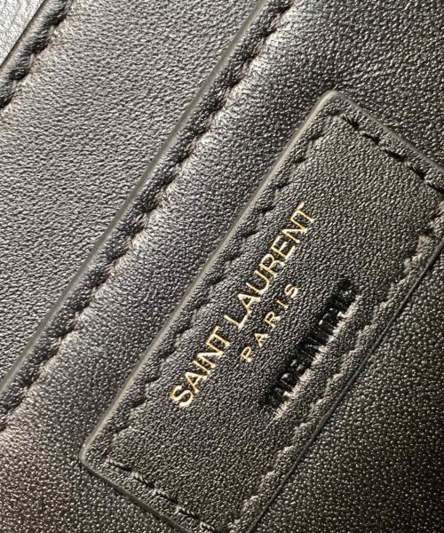 [REP 1:1] Saint Laurent Solferino Medium Satchel Bag In Box Black With Gold Hardware For Women 9in/23cm YSL 6343050SX0W1000
