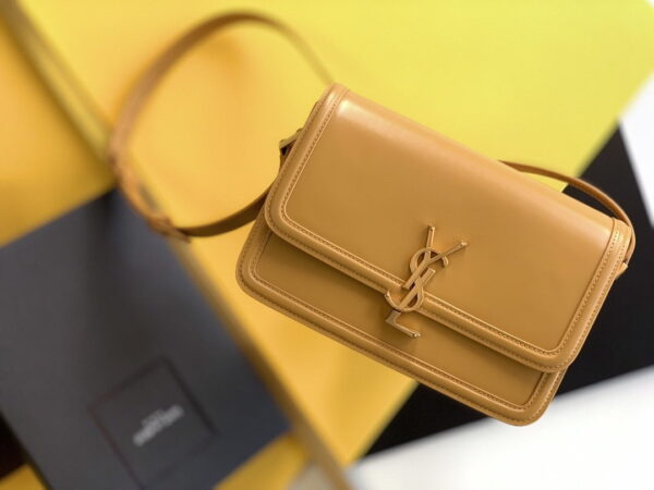 [REP 1:1] Saint Laurent Solferino Medium Satchel Bag In Box Brown For Women 9in/23cm YSL 6343050SX0W2357