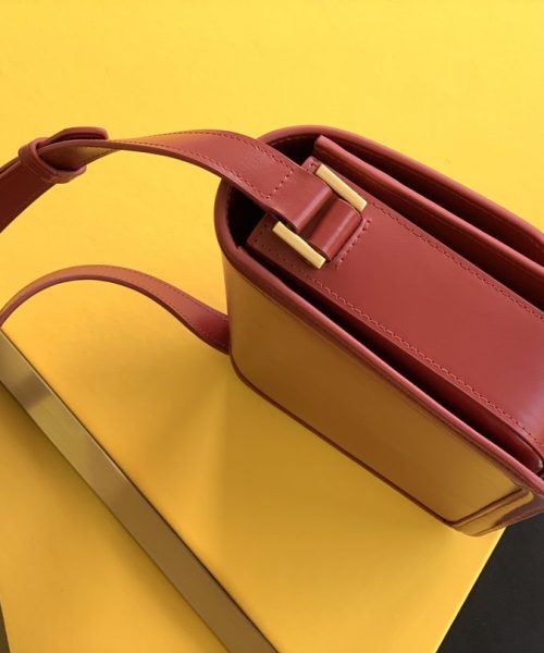 [REP 1:1] Saint Laurent Solferino Medium Satchel Bag In Box Red With Gold Hardware For Women 9in/23cm YSL 6343050SX0W6805