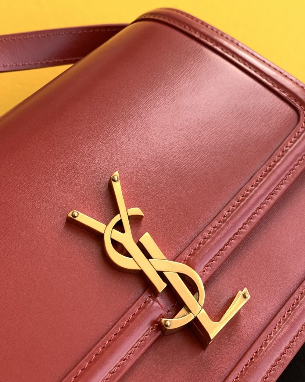 [REP 1:1] Saint Laurent Solferino Medium Satchel Bag In Box Red With Gold Hardware For Women 9in/23cm YSL 6343050SX0W6805