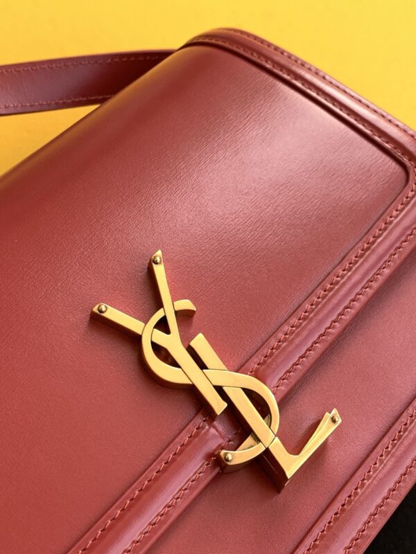 [REP 1:1] Saint Laurent Solferino Medium Satchel Bag In Box Red With Gold Hardware For Women 9in/23cm YSL 6343050SX0W6805