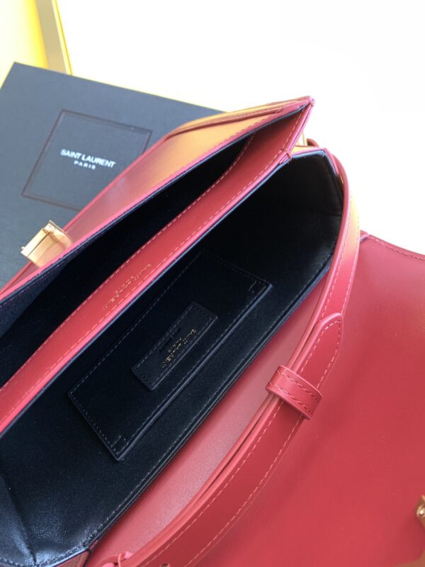 [REP 1:1] Saint Laurent Solferino Medium Satchel Bag In Box Red With Gold Hardware For Women 9in/23cm YSL 6343050SX0W6805