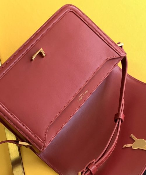 [REP 1:1] Saint Laurent Solferino Medium Satchel Bag In Box Red With Gold Hardware For Women 9in/23cm YSL 6343050SX0W6805