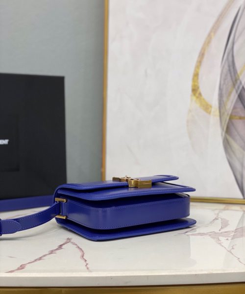 [REP 1:1] Saint Laurent Solferino Medium Satchel In Box Navy Blue For Women 9in/23cm YSL 6343050SX0W4147