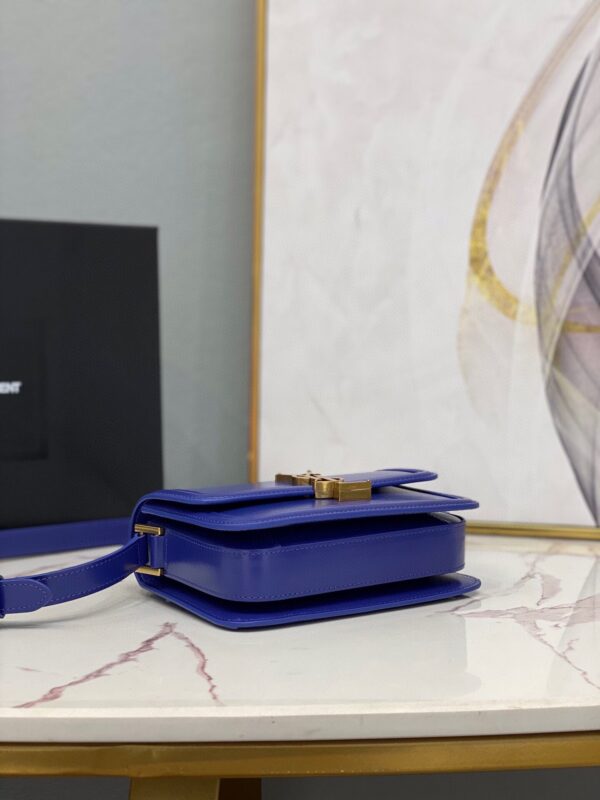 [REP 1:1] Saint Laurent Solferino Medium Satchel In Box Navy Blue For Women 9in/23cm YSL 6343050SX0W4147