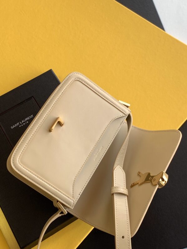 [REP 1:1] Saint Laurent Solferino Small Satchel Bag Beige In Box With Gold Hardware 7.4in/19cm YSl 6343060SX0W9207