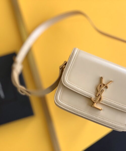 [REP 1:1] Saint Laurent Solferino Small Satchel Bag Beige In Box With Gold Hardware 7.4in/19cm YSl 6343060SX0W9207