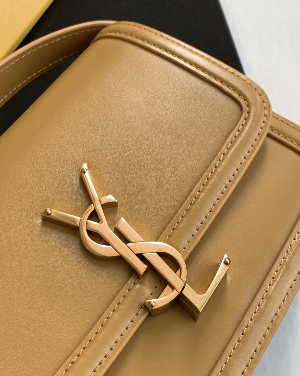 [REP 1:1] Saint Laurent Solferino Small Satchel Bag Brown In Box 7.4in/19cm YSl