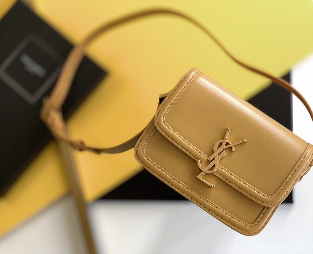 [REP 1:1] Saint Laurent Solferino Small Satchel Bag Brown In Box 7.4in/19cm YSl