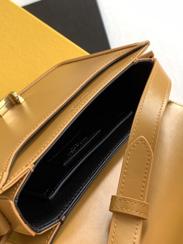 [REP 1:1] Saint Laurent Solferino Small Satchel Bag Brown In Box 7.4in/19cm YSl