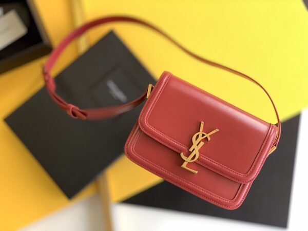 [REP 1:1] Saint Laurent Solferino Small Satchel Bag Red In Box With Gold Hardware 7.4in/19cm YSl 6343060SX0W6805