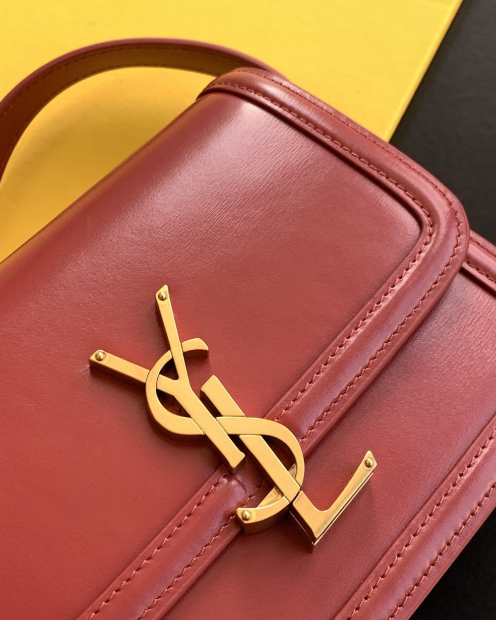 [REP 1:1] Saint Laurent Solferino Small Satchel Bag Red In Box With Gold Hardware 7.4in/19cm YSl 6343060SX0W6805
