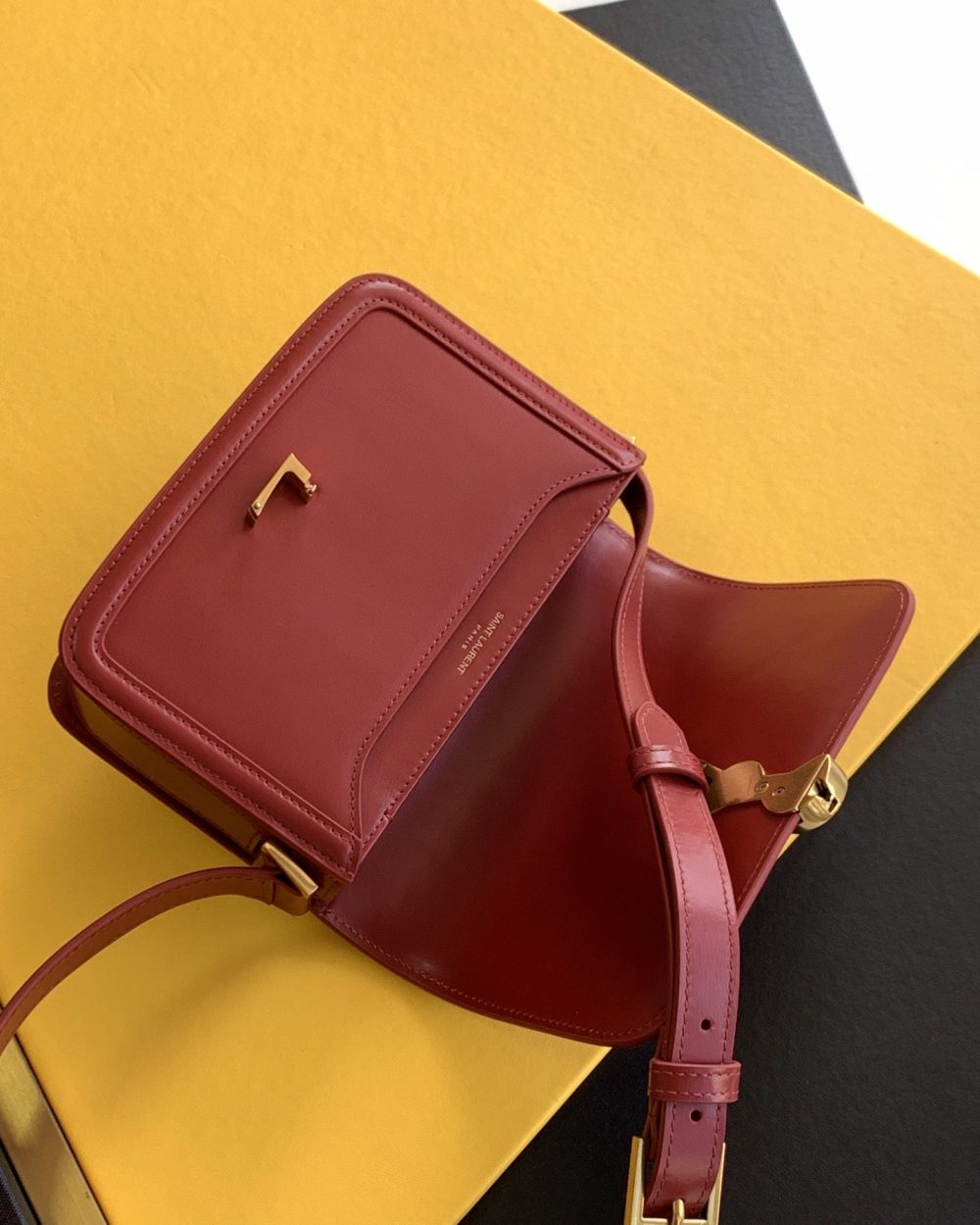 [REP 1:1] Saint Laurent Solferino Small Satchel Bag Red In Box With Gold Hardware 7.4in/19cm YSl 6343060SX0W6805