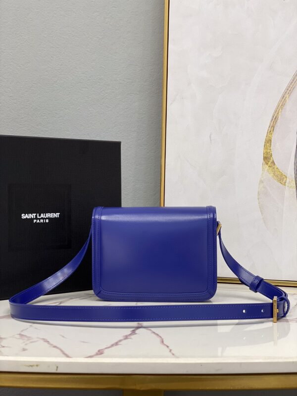 [REP 1:1] Saint Laurent Solferino Small Satchel In Box Blue For Women  7.4in/19cm YSL