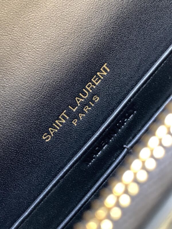 [REP 1:1] Saint Laurent Sunset Chain Bag With Gold Hardware For Women 7.4in/19cm YSL 533026DND1J1000