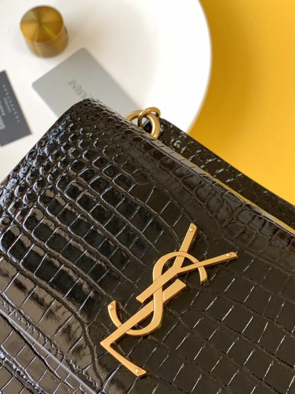 [REP 1:1] Saint Laurent Sunset Chain Bag With Gold Hardware For Women 7.4in/19cm YSL 533026DND1J1000