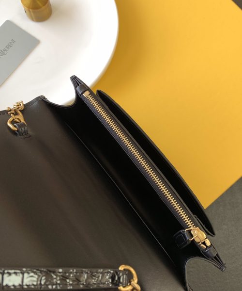 [REP 1:1] Saint Laurent Sunset Chain Bag With Gold Hardware For Women 7.4in/19cm YSL 533026DND1J1000