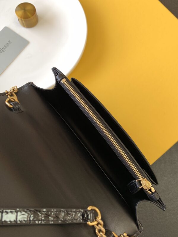 [REP 1:1] Saint Laurent Sunset Chain Bag With Gold Hardware For Women 7.4in/19cm YSL 533026DND1J1000