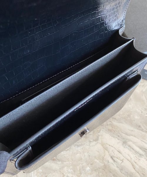 [REP 1:1] Saint Laurent Sunset Medium Chain Bag Black For Women 8.6in/22cm YSL 442906DND0U1000