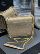 [REP 1:1] Saint Laurent Sunset Medium Chain Bag For Women 8.6in/22cm Beige YSL 442906DND0J2721