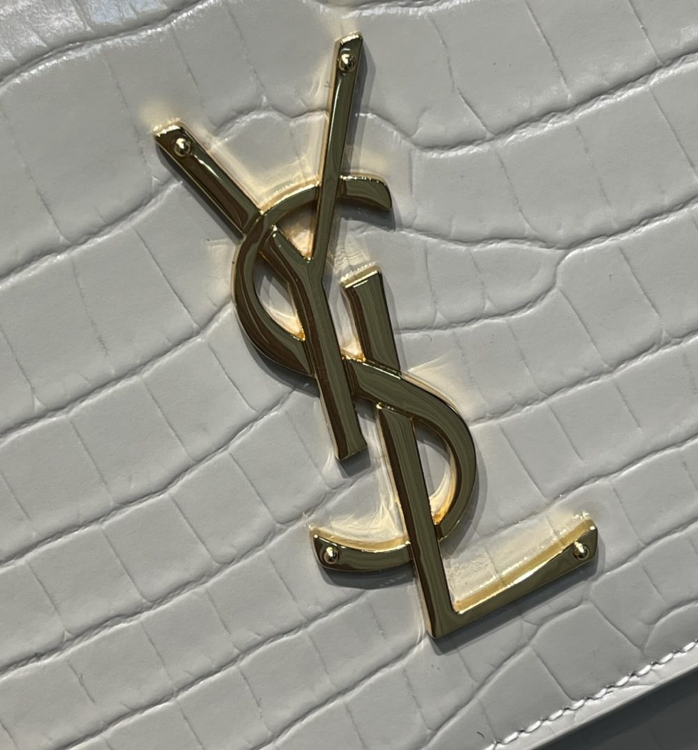 [REP 1:1] Saint Laurent Sunset Medium Chain Bag For Women 8.6in/22cm White YSL 442906DND0J9207