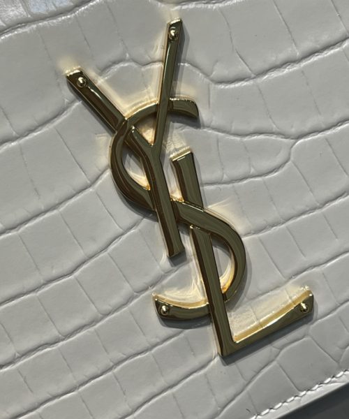 [REP 1:1] Saint Laurent Sunset Medium Chain Bag For Women 8.6in/22cm White YSL 442906DND0J9207