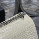 [REP 1:1] Saint Laurent Sunset Medium Chain Bag For Women 8.6in/22cm White YSL 442906DND0N9207