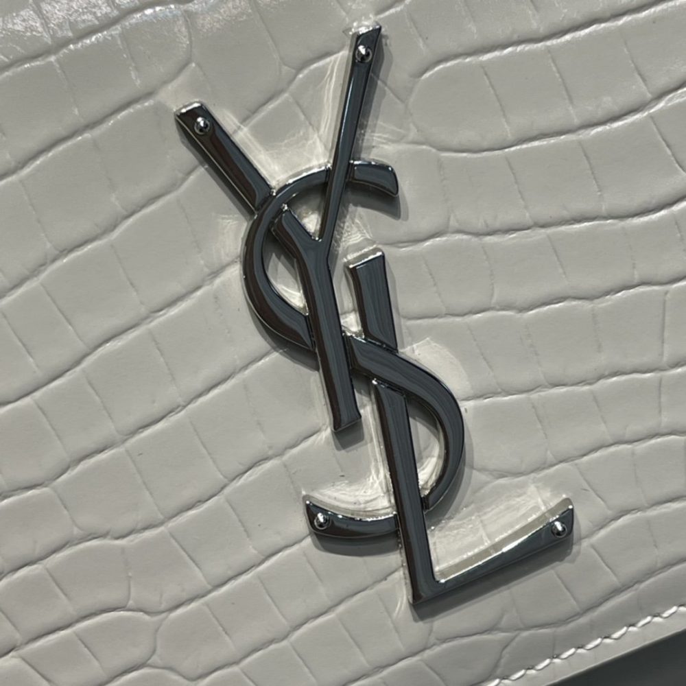 [REP 1:1] Saint Laurent Sunset Medium Chain Bag For Women 8.6in/22cm White YSL 442906DND0N9207 - Image 5