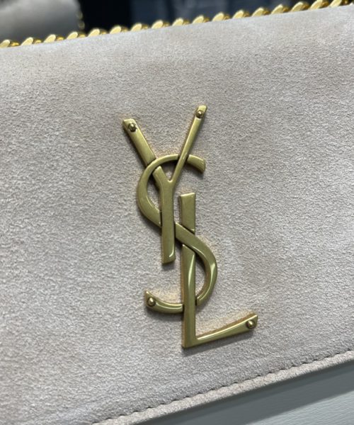 [REP 1:1] Saint Laurent Sunset Medium Chain Bag White For Women 9.8in/22cm YSL