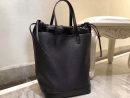 [REP 1:1] Saint Laurent Teddy Medium Canvas Handle Bucket Tote Bag Black For Women 13in/33cm YSL 551595 96W1E 1000