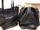 [REP 1:1] Saint Laurent Teddy Medium Canvas Handle Bucket Tote Bag Black For Women 13in/33cm YSL 551595 96W1E 1000
