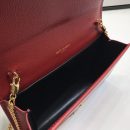 [REP 1:1] Saint Laurent Uptown Chain Wallet Red For Women 7.4in/19cm YSL