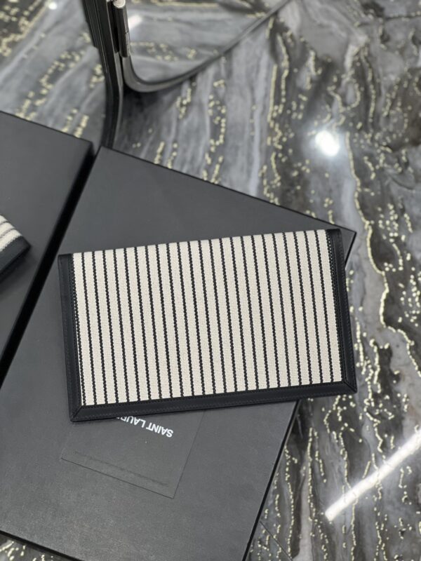 [REP 1:1] Saint Laurent Uptown Pouch Cream In Canvas For Women 10.6in/27cm YSL 565739FAACG9583
