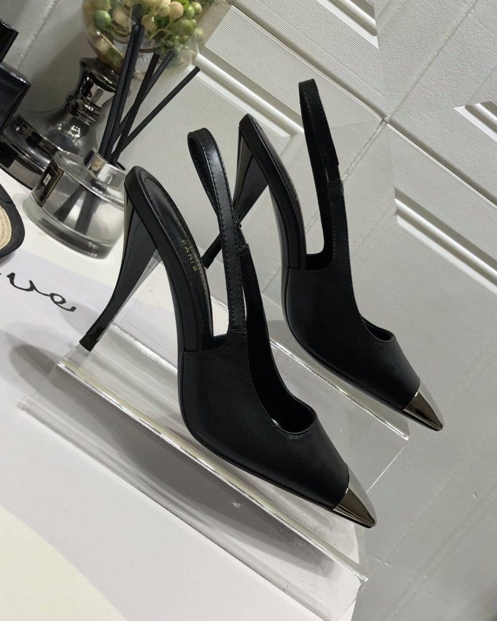 Saint Laurent Women's Blade Slingback Pumps Black For Women YSL