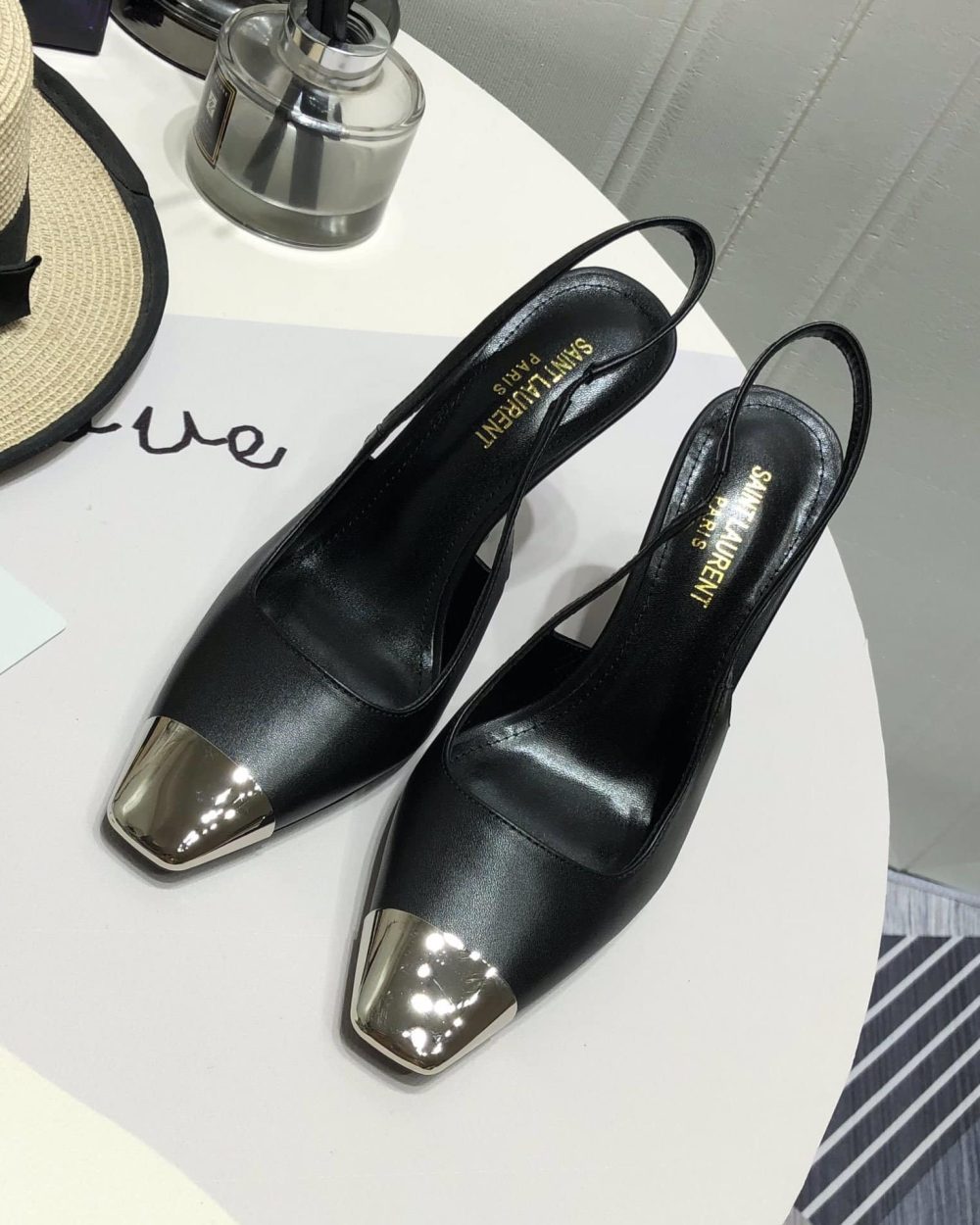 Saint Laurent Women's Blade Slingback Pumps Black For Women YSL